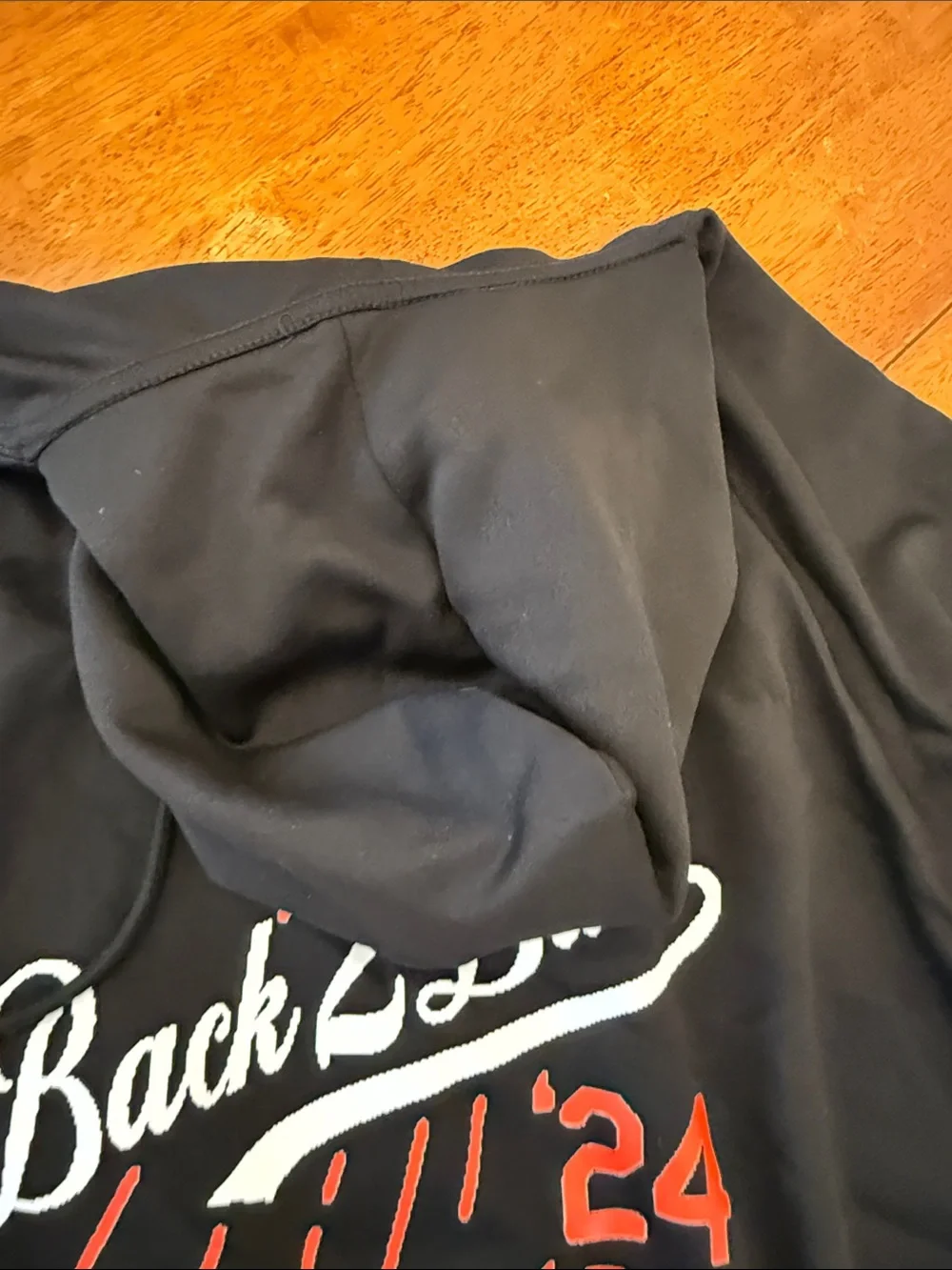 Men's Black 'Back2Back' Graphic Hoodie - Red & White Accents xxxl Los Angeles Do